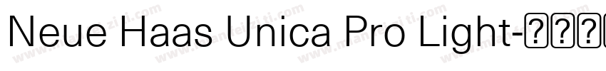 Neue Haas Unica Pro Light字体转换